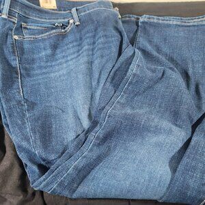 Levi Strauss & Co. Womens Blue Mid Rise Straight Leg Jeans 24W Short BHFO 0148